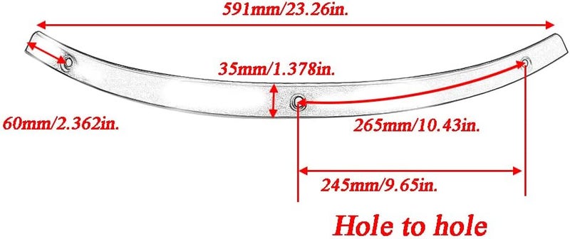 Twinyan Motorcycle Windshield Windscreen Trim Chrome Steel Thin Fairing Smooth for 2014-2023 Harley Electra Street Glide Touring Bike - Image 4
